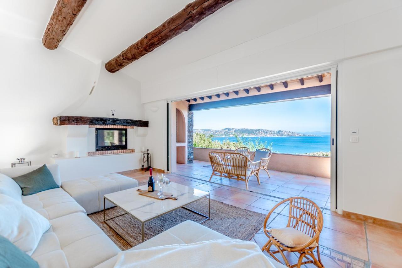Superbe Villa, Incroyable Vue Mer, Piscine Chauffee, Climatisee Sainte-Maxime Exterior photo