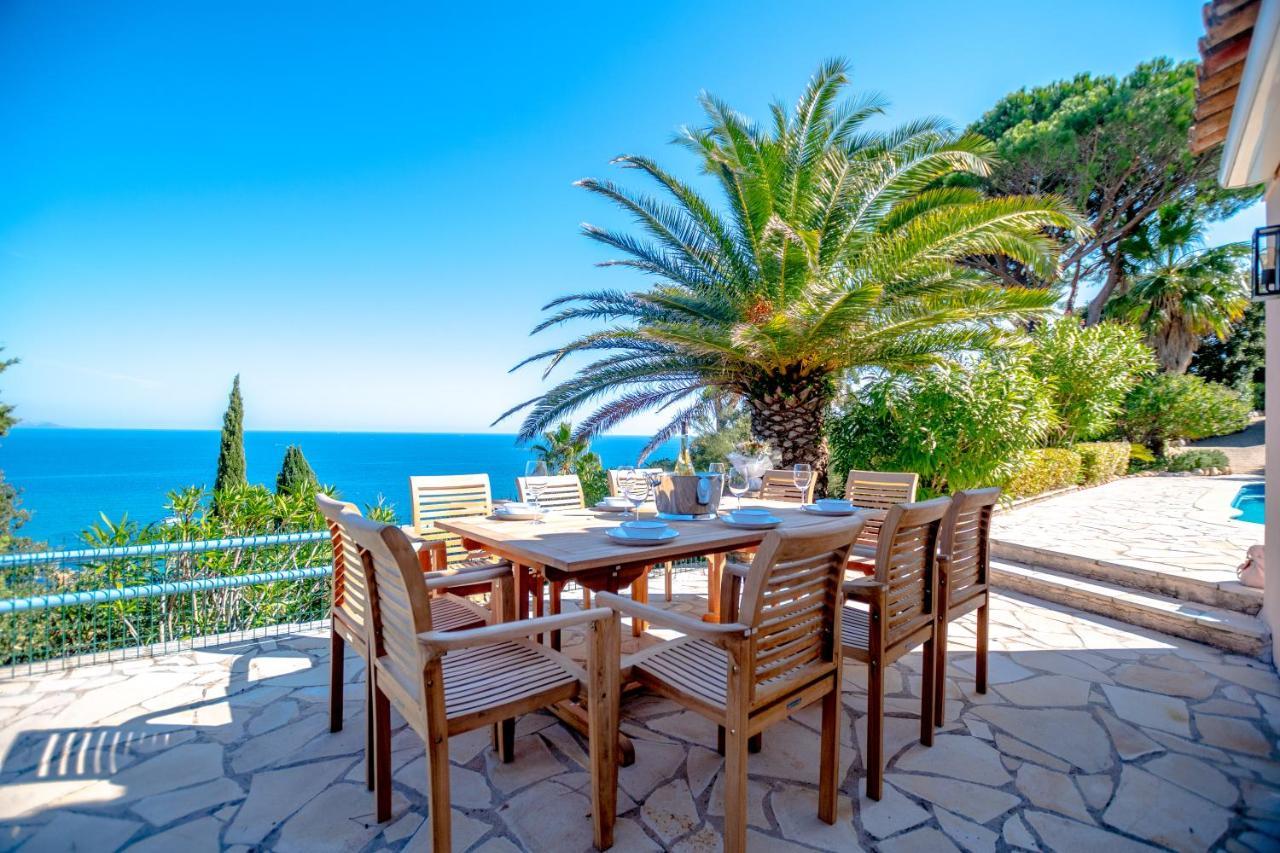 Superbe Villa, Incroyable Vue Mer, Piscine Chauffee, Climatisee Sainte-Maxime Exterior photo