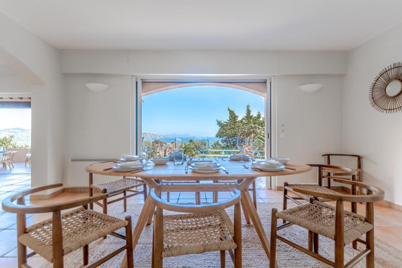 Superbe Villa, Incroyable Vue Mer, Piscine Chauffee, Climatisee Sainte-Maxime Exterior photo