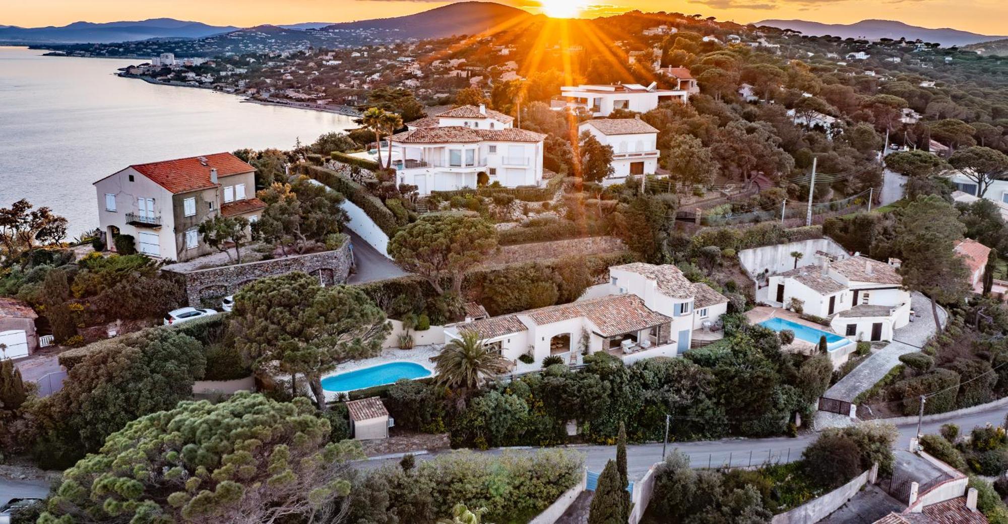Superbe Villa, Incroyable Vue Mer, Piscine Chauffee, Climatisee Sainte-Maxime Exterior photo