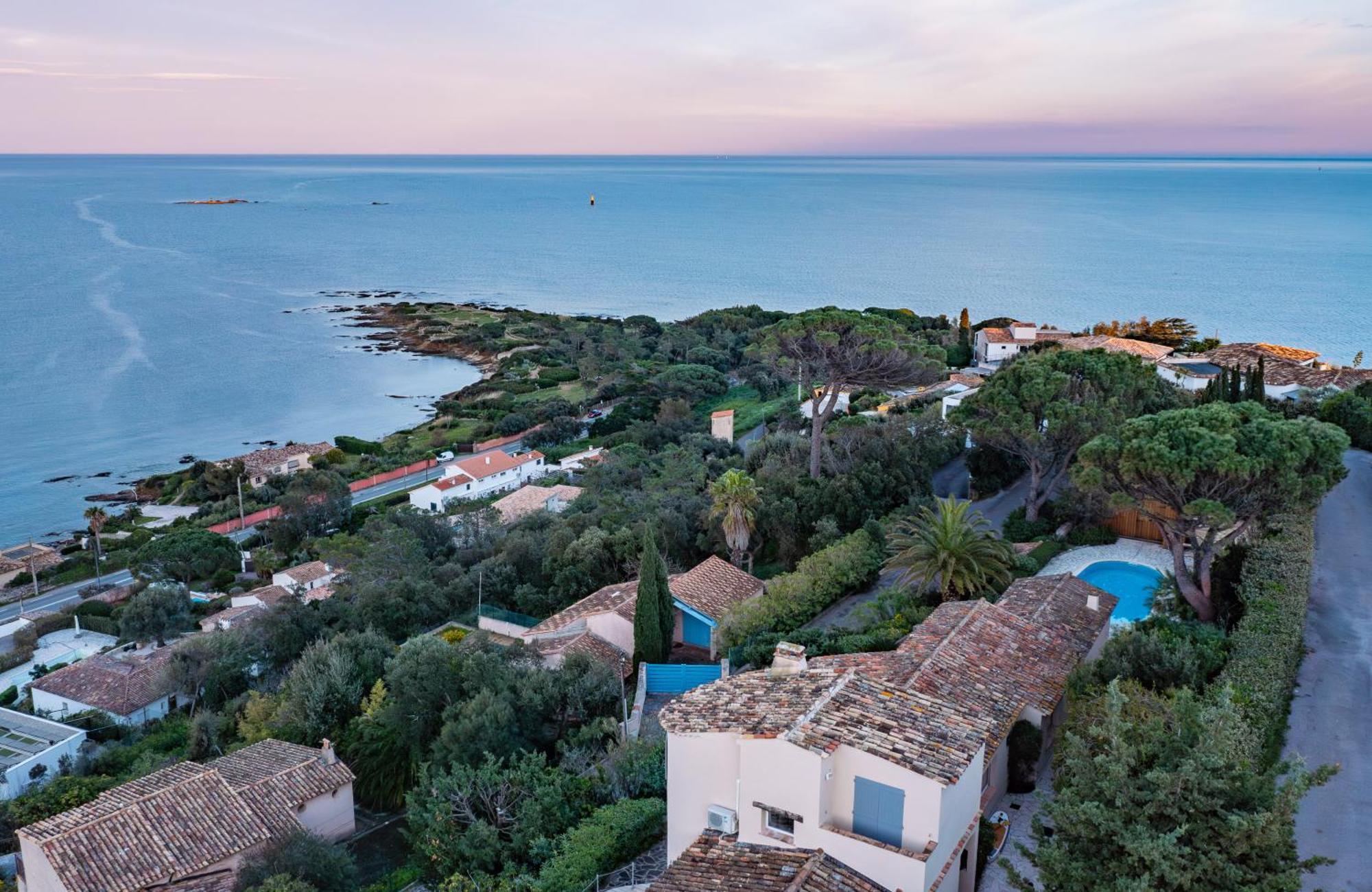 Superbe Villa, Incroyable Vue Mer, Piscine Chauffee, Climatisee Sainte-Maxime Exterior photo
