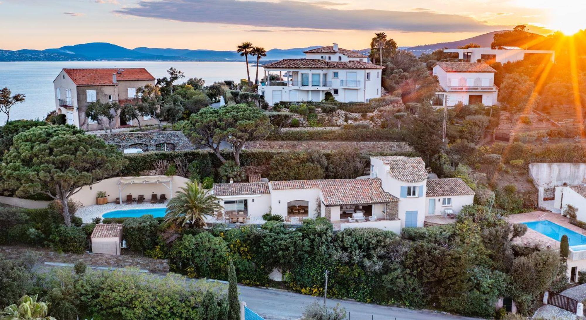 Superbe Villa, Incroyable Vue Mer, Piscine Chauffee, Climatisee Sainte-Maxime Exterior photo